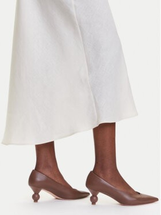 Marella Spódnica midi Desio 2515101032 Biały Regular Fit