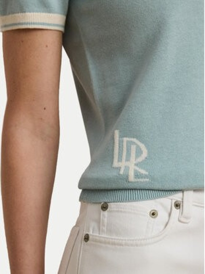 LAUREN RALPH LAUREN Sweter 200963659002 Błękitny Relaxed Fit