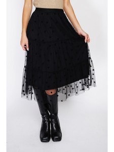 ASSUILI Spódnica w kolorze czarnym rozmiar: 34