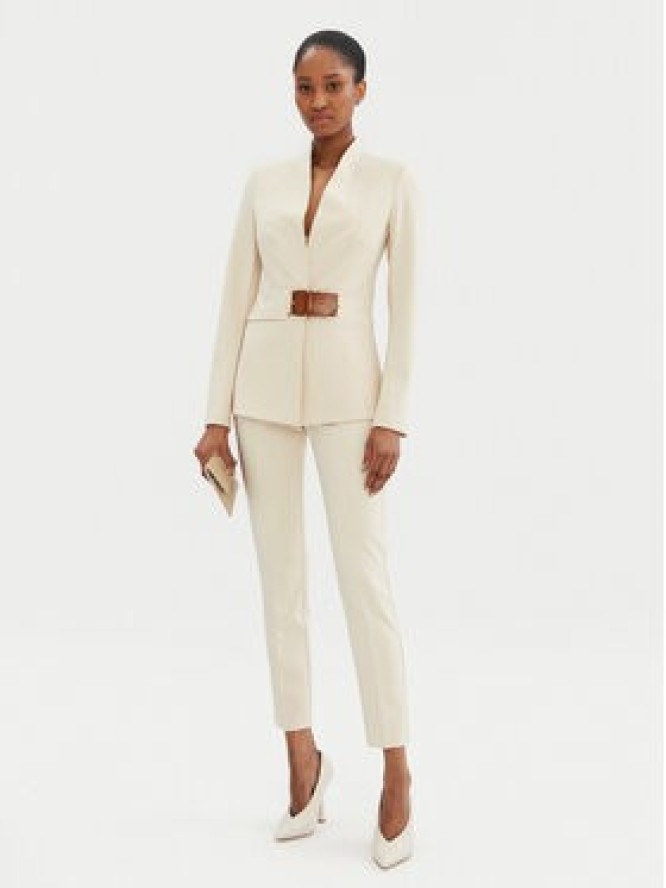 Rinascimento Spodnie materiałowe CFC0122733003 Beżowy Regular Fit