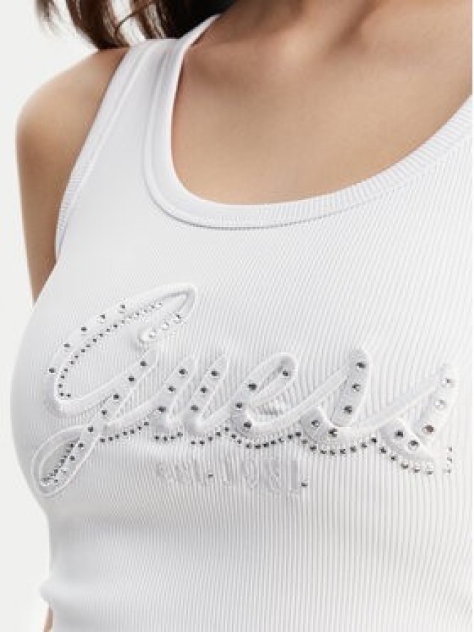 Guess Top W5YP00 KCXJ2 Biały Regular Fit