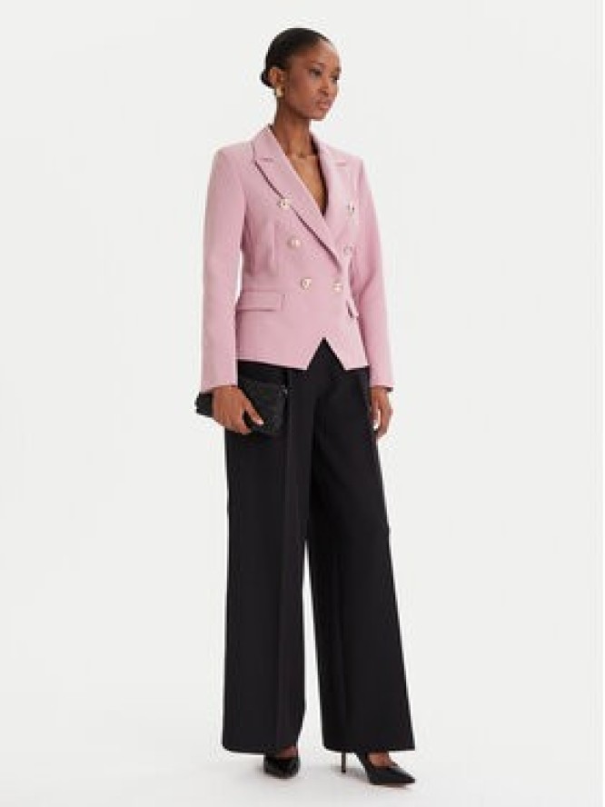 Rinascimento Marynarka CFC0126227003 Różowy Slim Fit