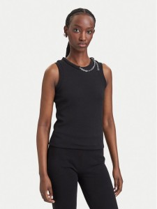 HUGO Top Delolly 50571231 Czarny Slim Fit
