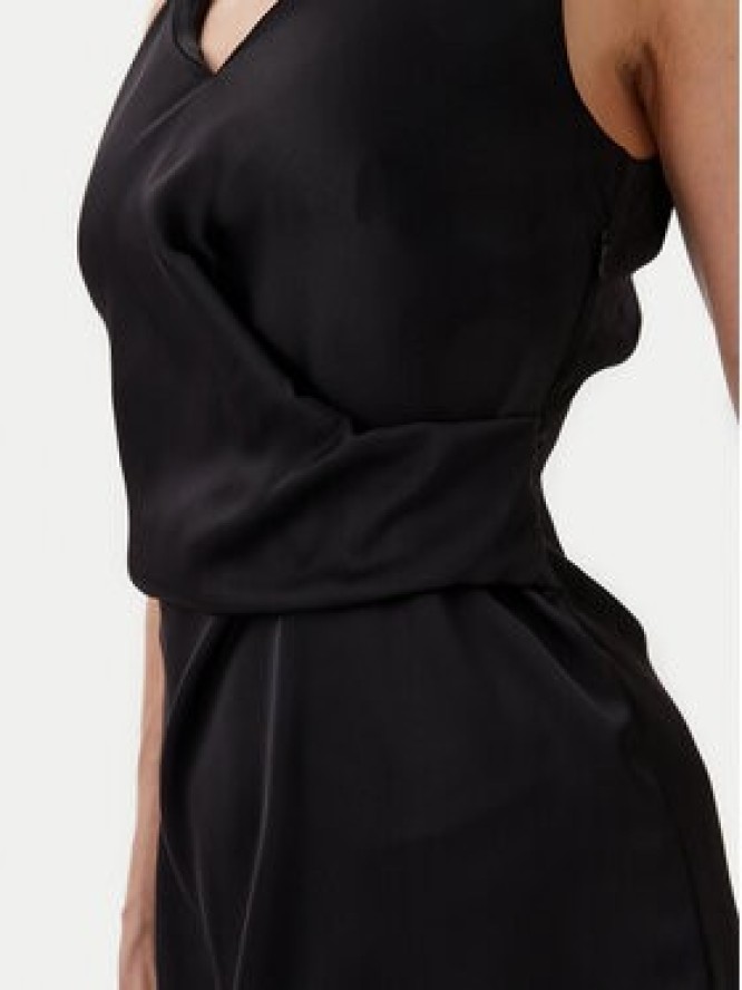 Rinascimento Sukienka koktajlowa CFC0122928003 Czarny Regular Fit