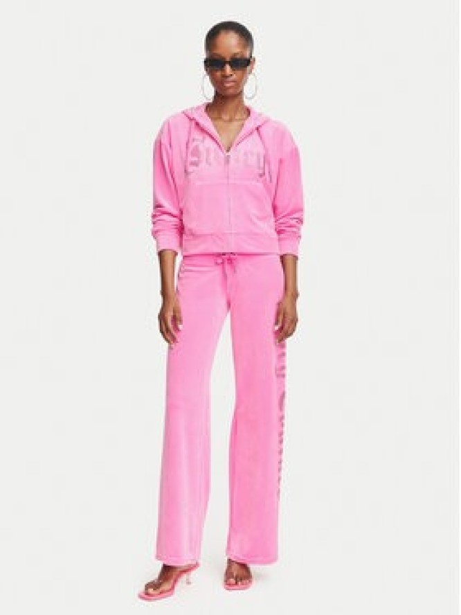 Juicy Couture Bluza Old Gothic JCWAS226333 Różowy Slim Fit