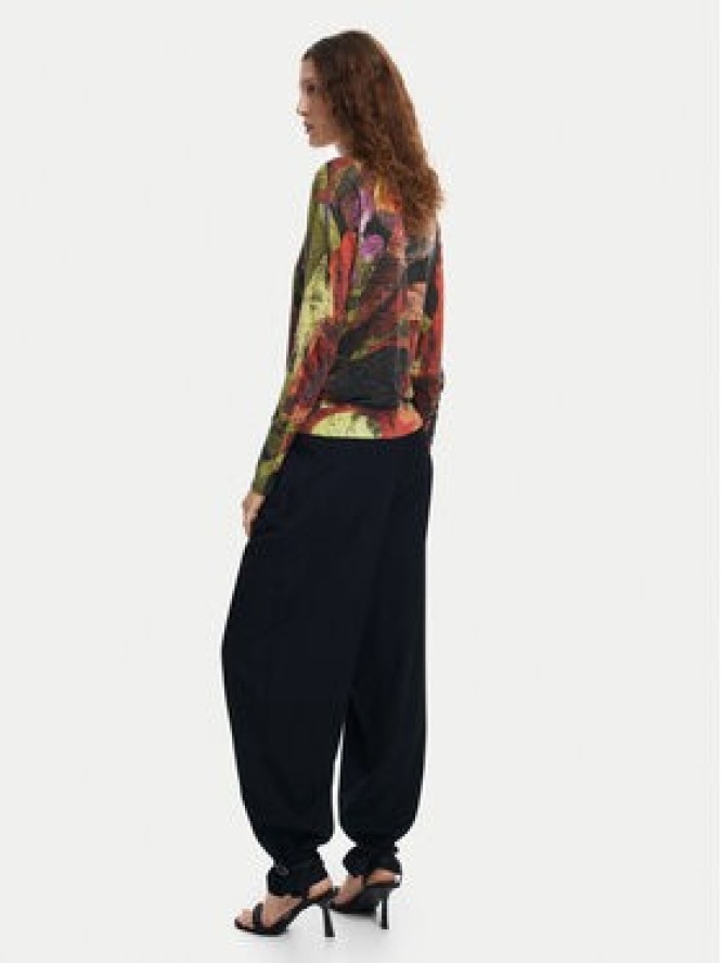 Desigual Sweter Camo Petals 24WWJF75 Kolorowy Regular Fit
