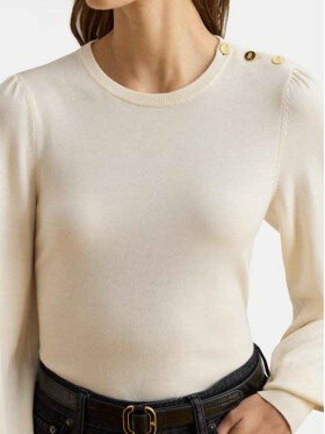 LAUREN RALPH LAUREN Sweter 200980974002 Beżowy Relaxed Fit
