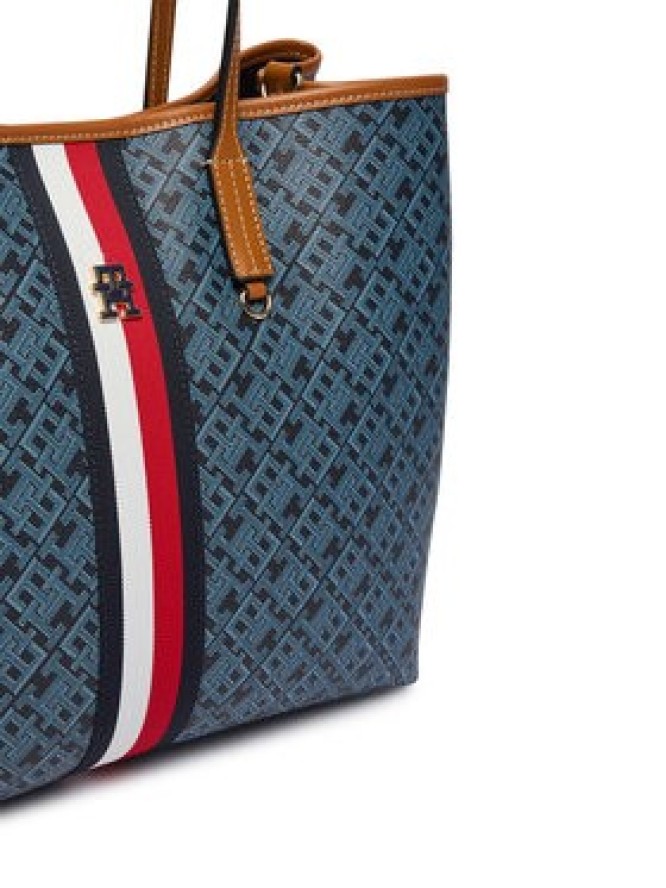 Tommy Hilfiger Torebka Th Monoplay Satchel Corp AW0AW19516 Granatowy