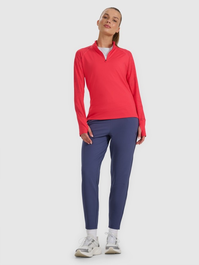 4F Bluza do biegania regular szybkoschnąca damska - czerwona M