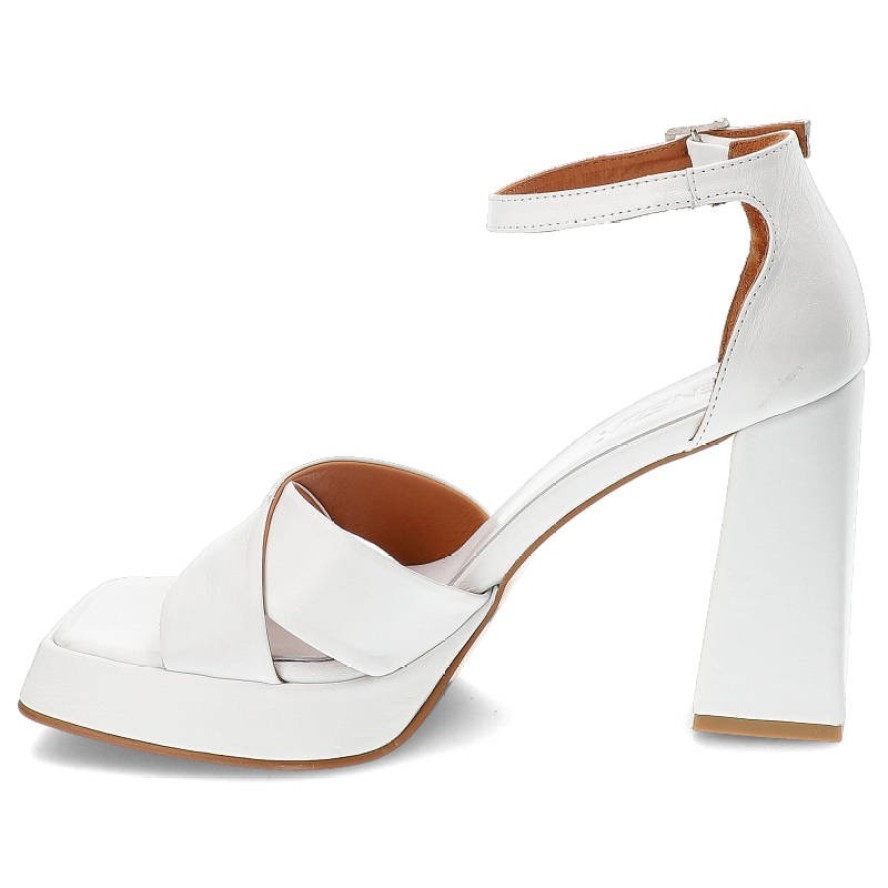 Białe Sandały Venezia Stylowe Skórzane Obuwie