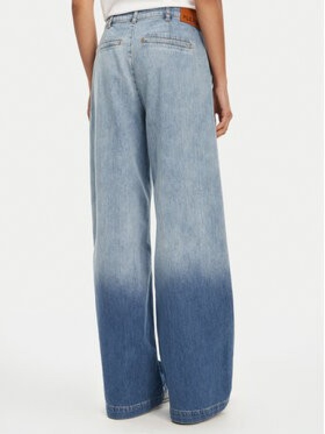 Please Jeansy P869200002 Niebieski Wide Leg