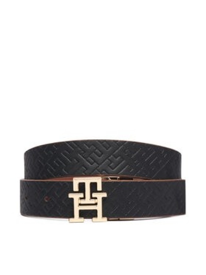 Tommy Hilfiger Pasek Th Logo 3.0 Mono Rev AW0AW19140 Brązowy