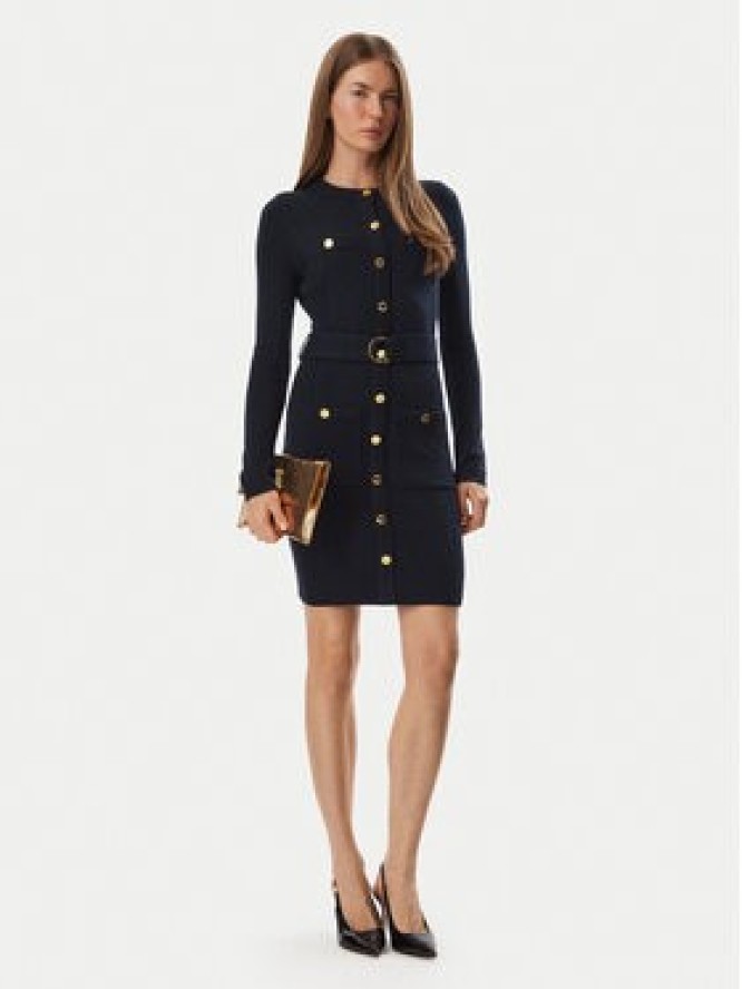 Marciano Guess Sukienka dzianinowa 5BGK43 5893Z Granatowy Regular Fit