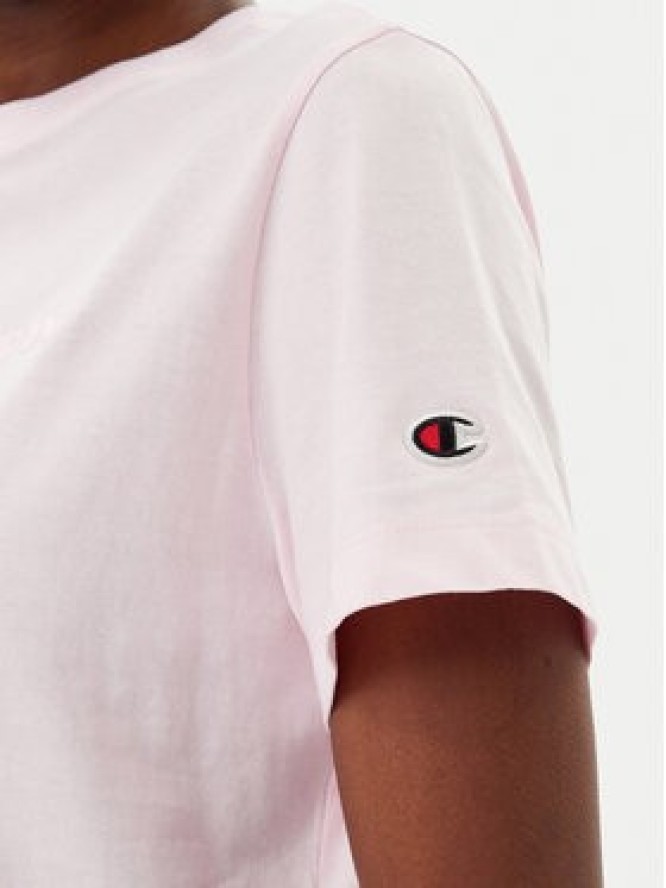 Champion T-Shirt 117650 Różowy Slim Fit