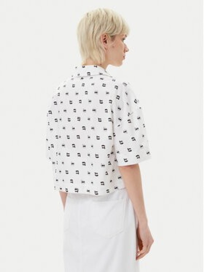 KARL LAGERFELD Koszula A2W11033 Biały Relaxed Fit