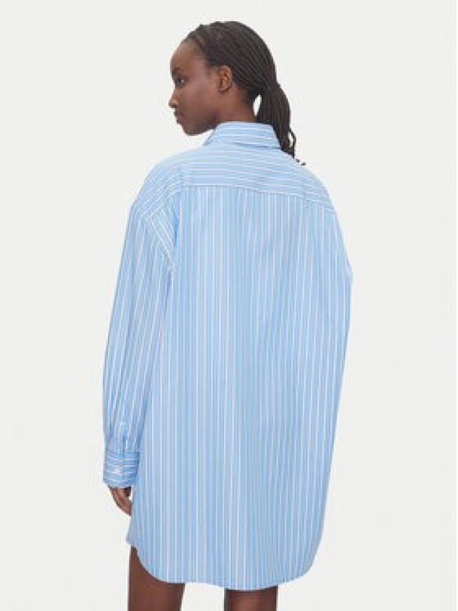 Tommy Jeans Sukienka koszulowa DW0DW21122 Niebieski Relaxed Fit