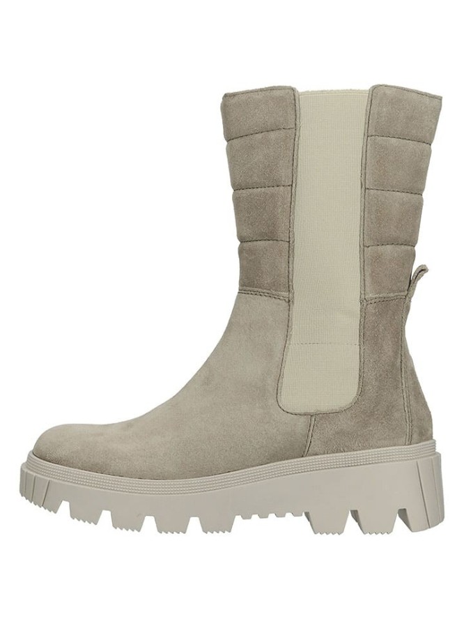 Gabor Skórzane sztyblety w kolorze szarym rozmiar: 37,5