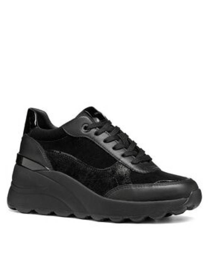 Geox Sneakersy D Spherica Ec13 D65WAB 2285 C9999 Czarny