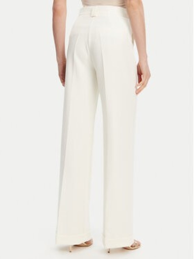 Maryley Spodnie materiałowe 25EB537/M26/43VA Écru Regular Fit