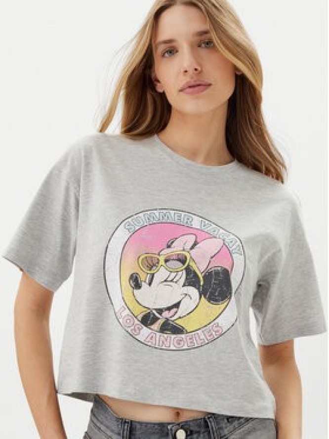 ONLY T-Shirt Mickey Minnie 15348126 Szary Regular Fit