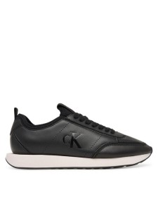 Calvin Klein Sneakersy Retro Runner Sock Panl Lth Neo HW0HW03118 Czarny