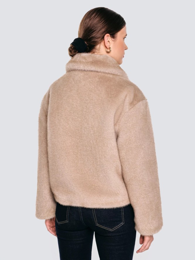 Kurtka damska futerko beżowa Godivasa 800