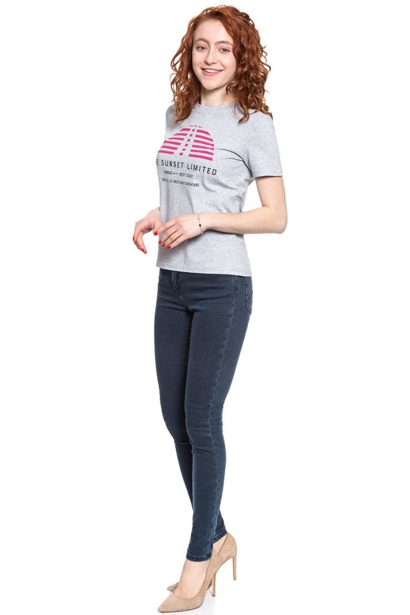 LEE T SHIRT SUNSET TEE GREY MELE L42XEPMP 112109512