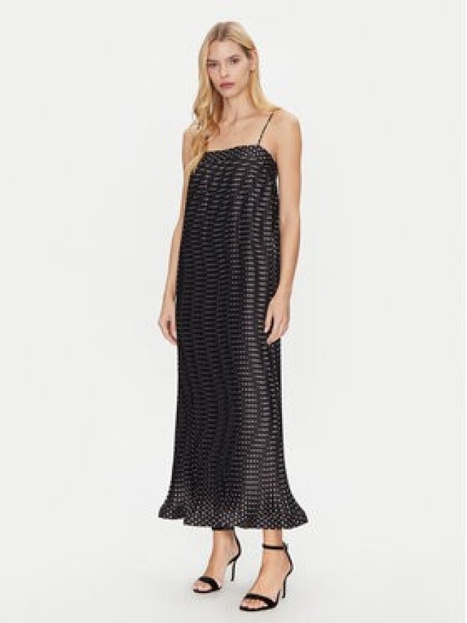 Simona Corsellini Sukienka koktajlowa P25CPAB01201 Czarny Slim Fit