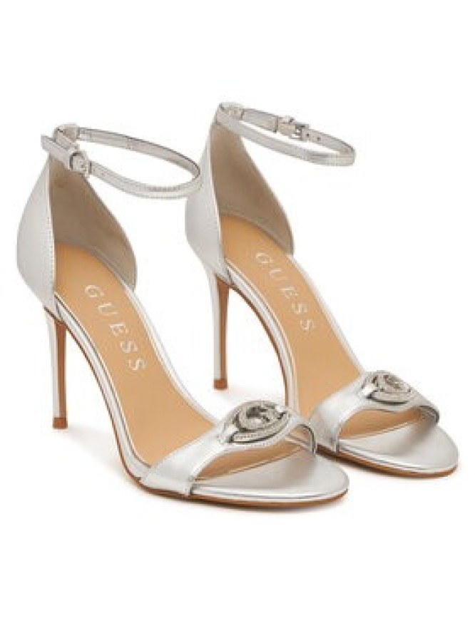 Guess Sandały FLJKBB LEL03 Srebrny