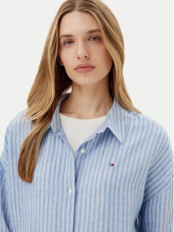 Tommy Hilfiger Koszula WW0WW46169 Niebieski Loose Fit