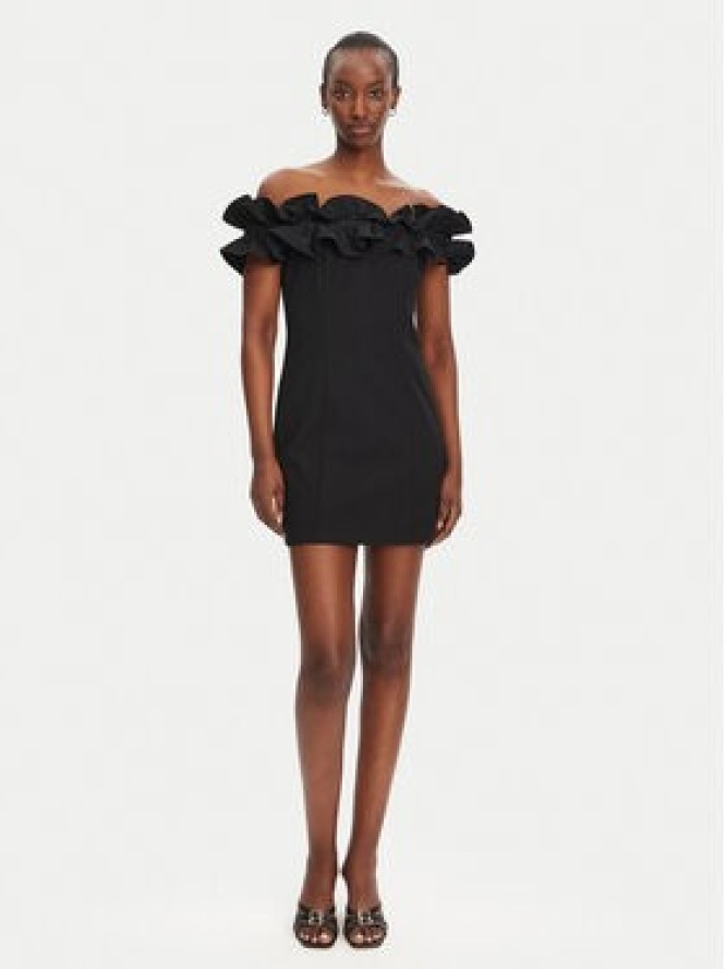ROTATE Sukienka koktajlowa 113810100 Czarny Slim Fit
