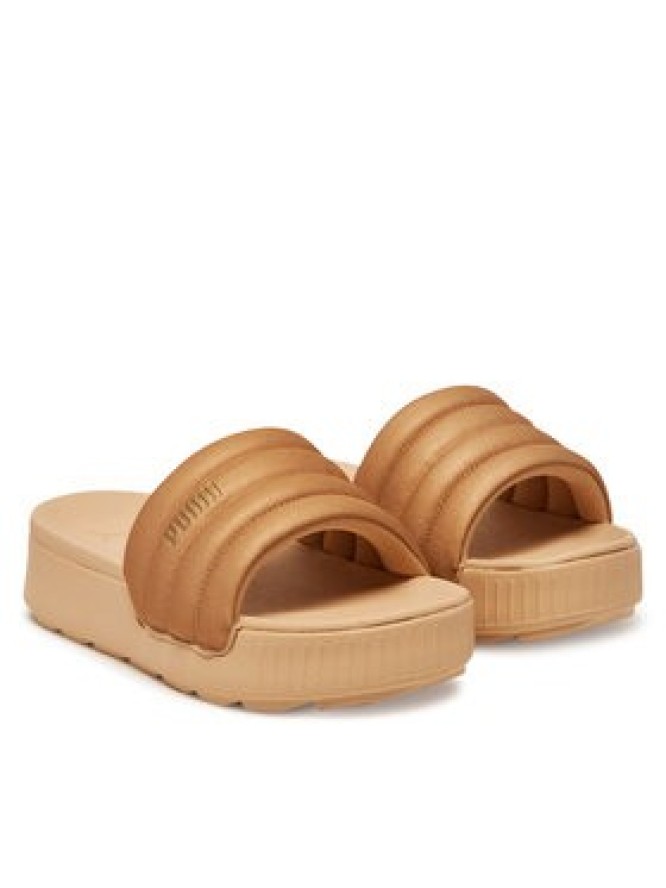 Puma Klapki Karmen Slide Puffy Wns Aqua Metallics PU 400679 02 Złoty