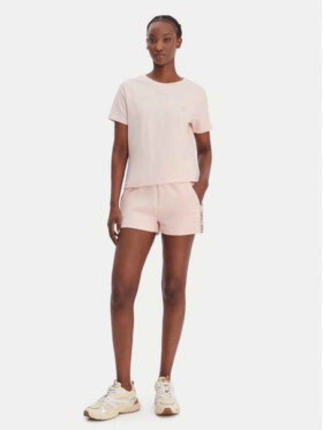 Guess T-Shirt V4YI09 J1314 Różowy Regular Fit