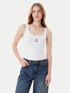 Guess Jeans Top W4YP48 KA0H1 Biały Regular Fit