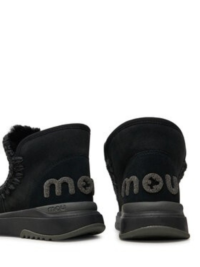 Mou Śniegowce Eskimo Jogger Glitter FW421001A Czarny