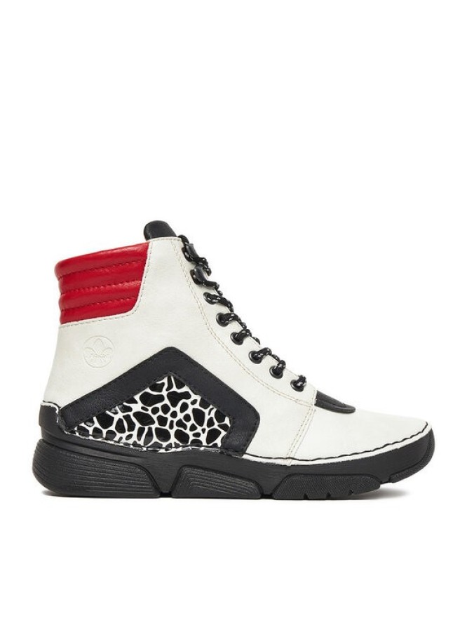 Rieker Trzewiki 45904-60 Biały