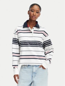 Tommy Jeans Polo DW0DW23145 Biały Regular Fit