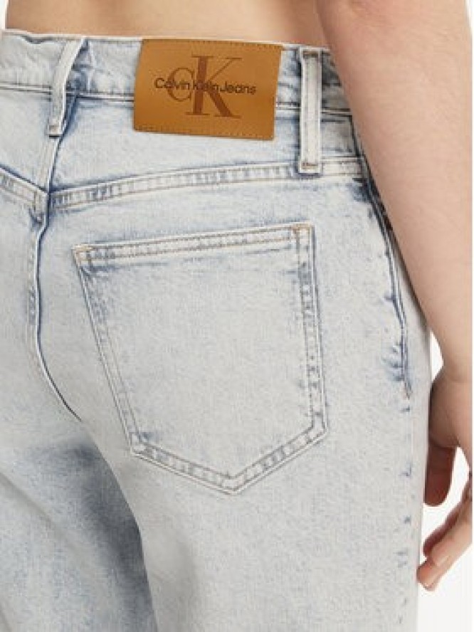 Calvin Klein Jeans Jeansy J20J225139 Niebieski Mom Fit