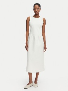 Calvin Klein Sukienka koktajlowa LV044G207G Kremowy A-Line Fit