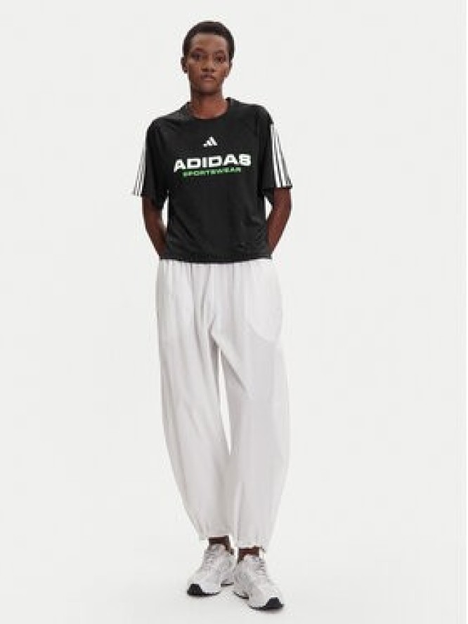 adidas T-Shirt Tiro x Common Goal Jacquard JL9212 Czarny Loose Fit