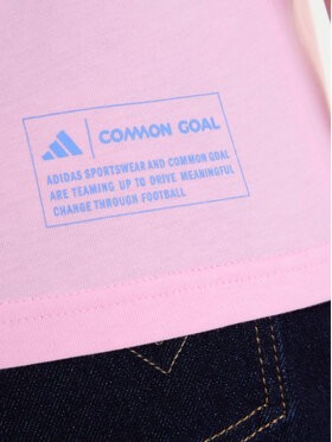 adidas T-Shirt House of Tiro Graphic JV8524 Różowy Regular Fit