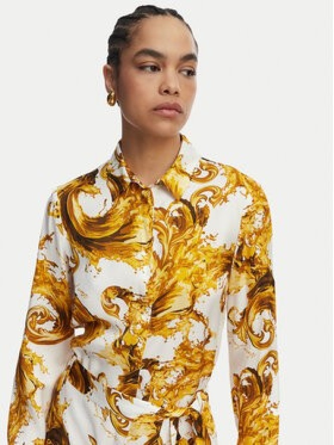 Versace Jeans Couture Sukienka koszulowa 80HAO911 NS757 Biały Relaxed Fit