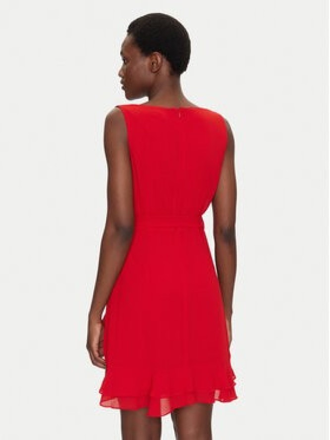 Morgan Sukienka koktajlowa 241-ROSVAL M Czerwony Regular Fit