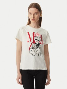 Rinascimento T-Shirt CFC0129301003 Biały Regular Fit
