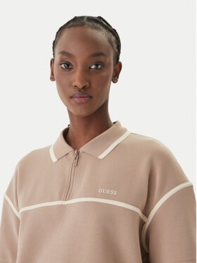 Guess Polo V6GP01 K2945 Beżowy Oversize