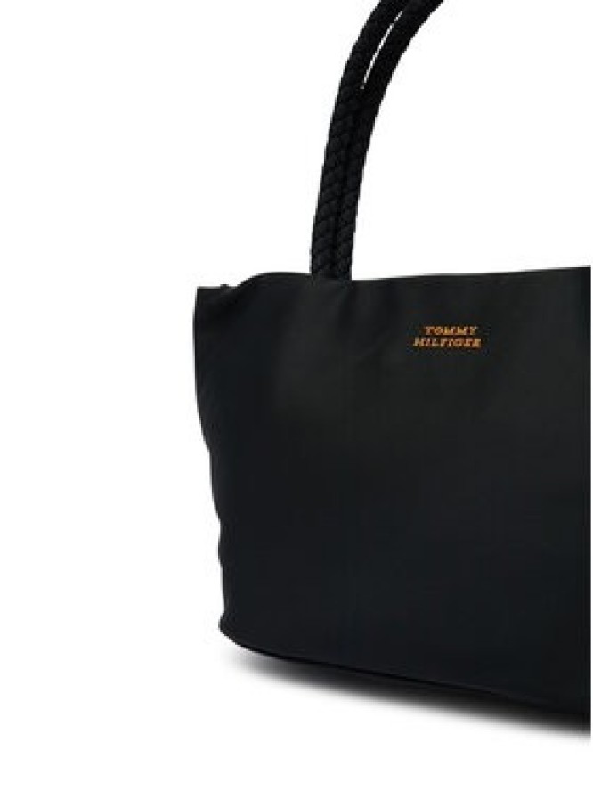 Tommy Hilfiger Torebka Th Marina Bucket Nylon AW0AW18831 Czarny