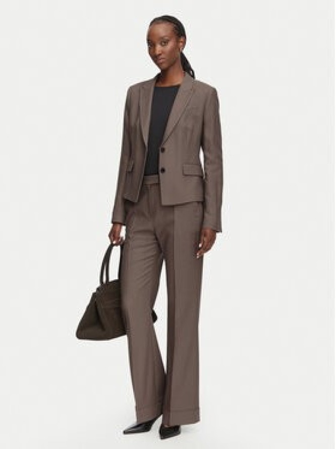 BOSS Marynarka Jia18 50564479 Brązowy Slim Fit