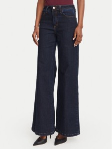 Rinascimento Jeansy CFC0129938003 Granatowy Wide Leg