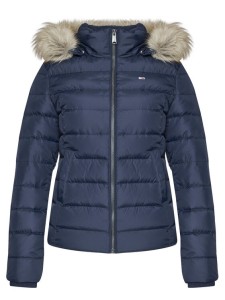 Tommy Jeans Kurtka puchowa Basic DW0DW08588 Granatowy Regular Fit