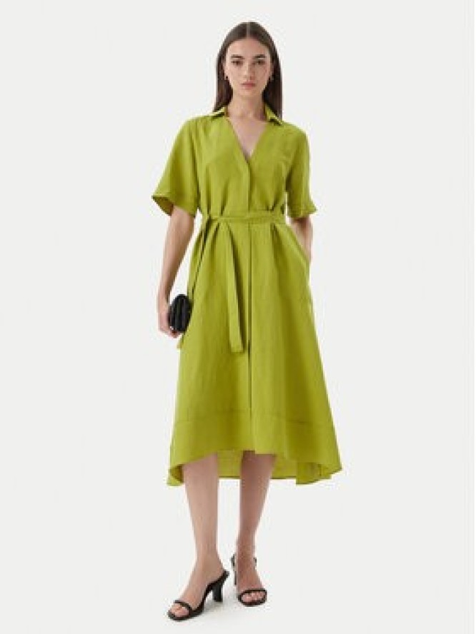 Marella Sukienka koszulowa Detto 2615221082 Zielony Regular Fit
